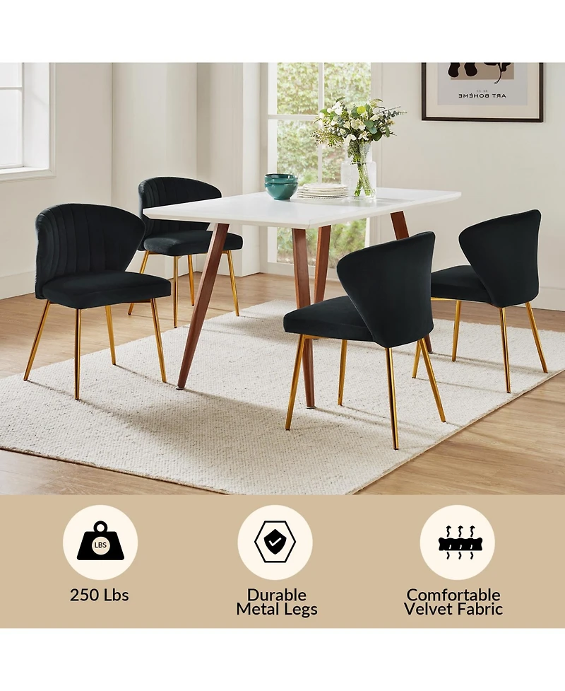 Modern Milia Dining Chair Set of 2