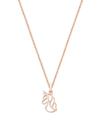 Tiny Blessings Girls Children's 14K Gold Unicorn Dreams 12-14" Necklace