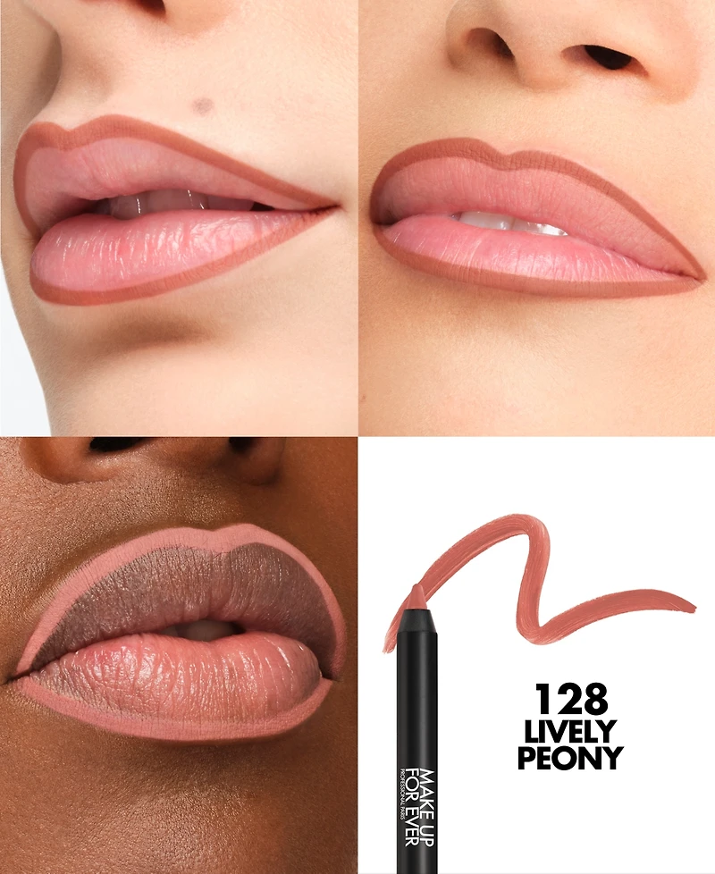Make Up For Ever Artist Color Pencil Extreme Waterproof Lip Liner, 0.04 oz.