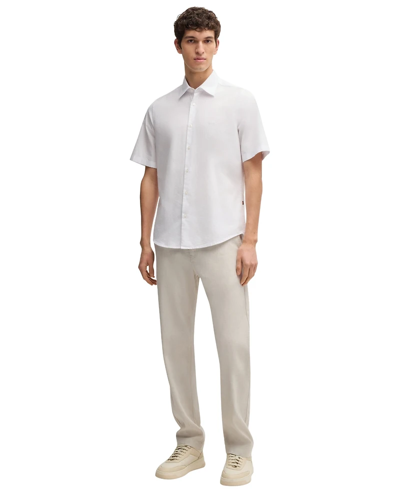 Boss by Hugo Boss Men's Oxford Cotton Regular-Fit Shirt