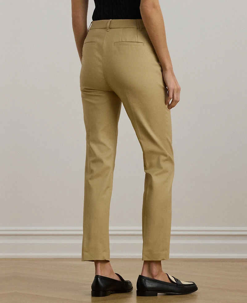 Lauren Ralph Double-Faced Stretch Cotton Pant