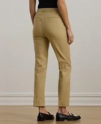 Lauren Ralph Double-Faced Stretch Cotton Pant