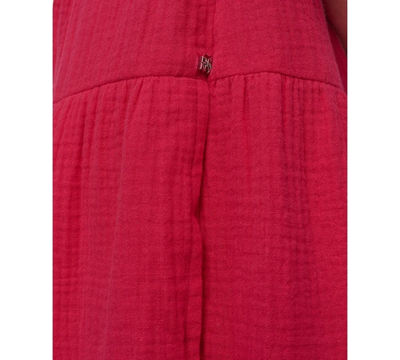Dkny Jeans Women's Cotton Gauze Sleeveless Mini Dress