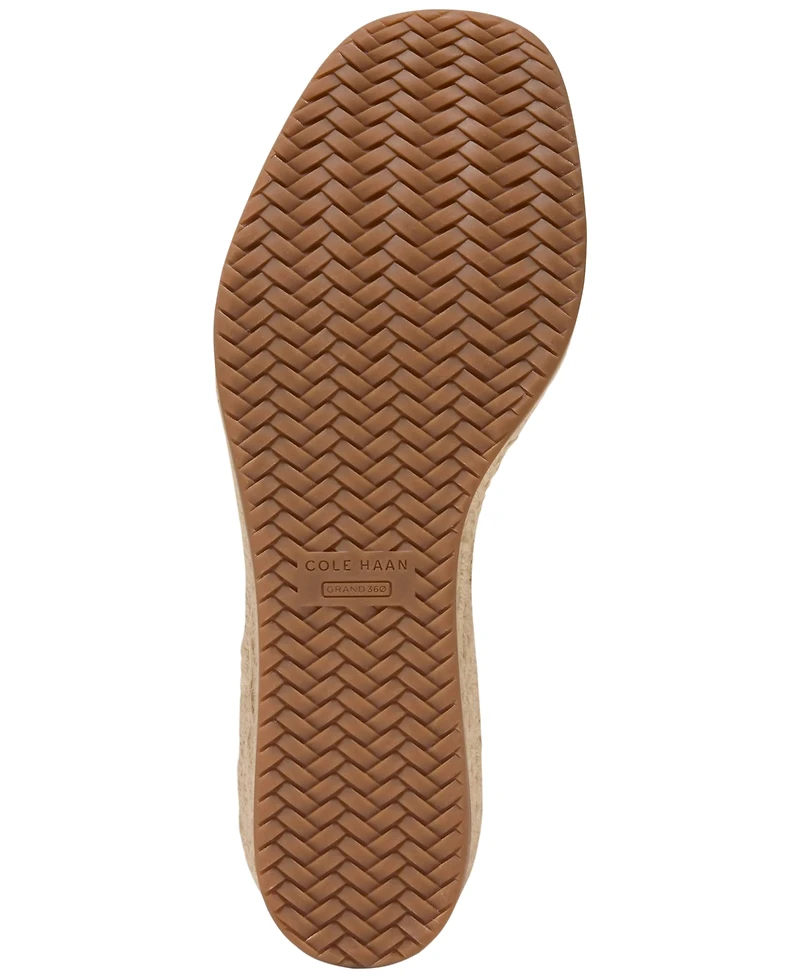 Cole Haan Women's Cloudfeel Keeton Espadrille Flatform Wedge Sandals