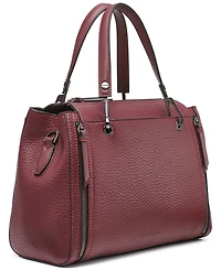 Calvin Klein Garnet Triple Compartment Top Zipper Satchel