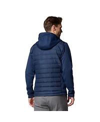 Columbia Men's Navy West Virginia Mountaineers Out-Shield Hybrid Full-Zip Hoodie Jacket
