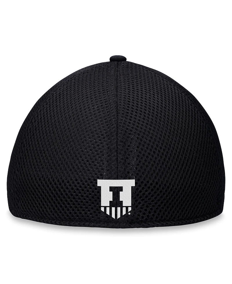 Top of the World Men's Black Illinois Fighting Illini Spacer Flex Hat