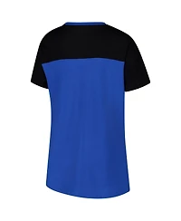 G-iii 4Her by Carl Banks Women's Royal Kyle Larson Cheer Color Blocked T-Shirt