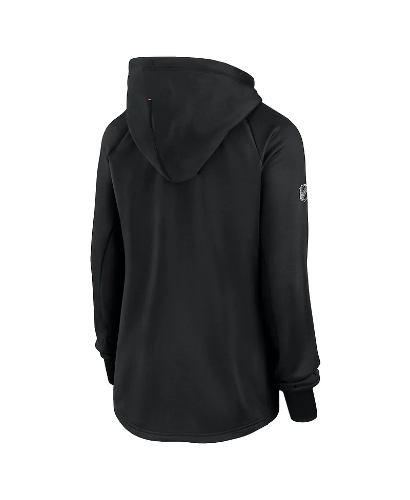 Fanatics Women's Black Philadelphia Flyers Authentic Pro Rink Fleece Full-Zip Jacket