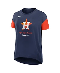 Nike Women's Navy Houston Astros Flowy Fashion T-Shirt