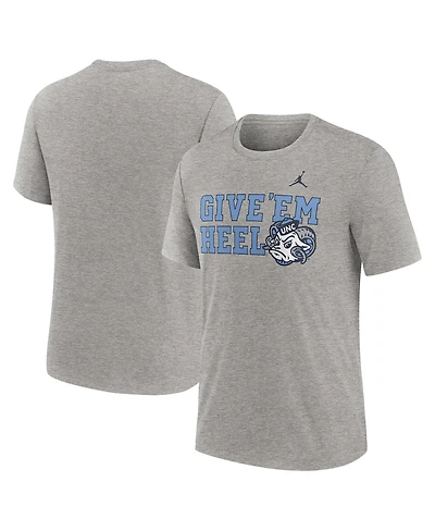 Jordan Men's Heather Gray North Carolina Tar Heels Campus Local Tri-Blend T-Shirt