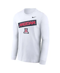 Nike Men's White Arizona Wildcats Two-Hit Classic Location Long Sleeve T-Shirt