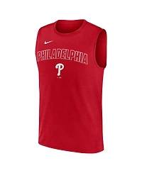 Nike Men's Red Philadelphia Phillies Knockout Performance Muscle Tank Top