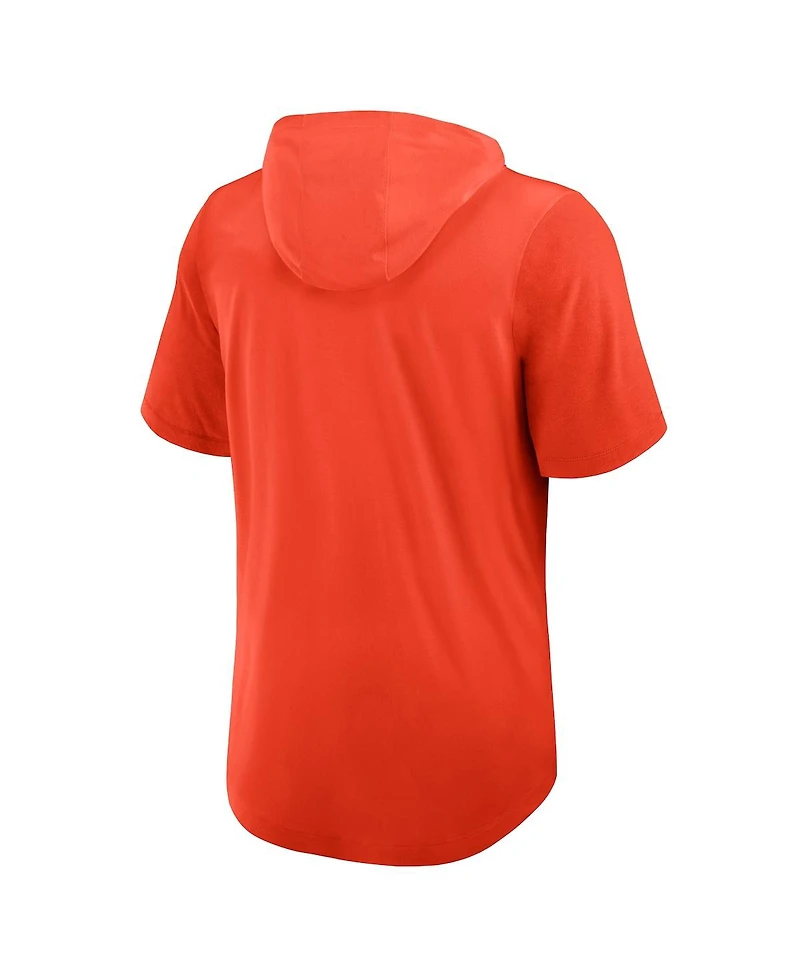 Nike Men's Orange San Francisco Giants Tri-Blend Performance Hoodie T-Shirt