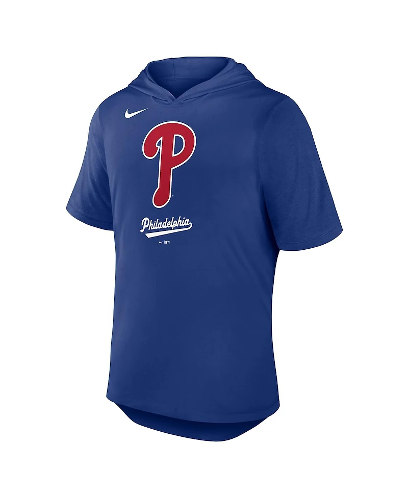 Nike Men's Royal Philadelphia Phillies Tri-Blend Performance Hoodie T-Shirt