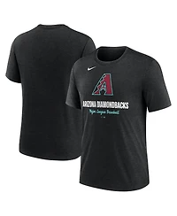 Nike Men's Heather Black Arizona Diamondbacks Logo Tri-Blend T-Shirt