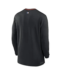 Nike Men's Black New York Mets Authentic Collection Performance Half-Zip Top