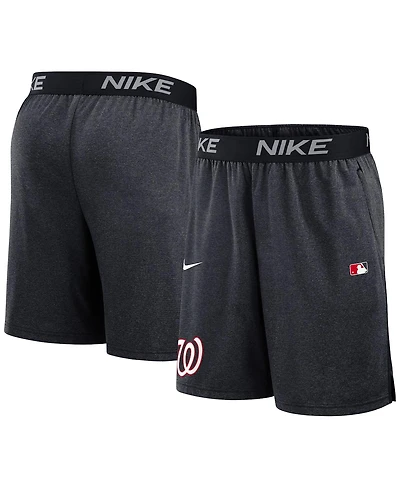 Nike Men's Navy Washington Nationals Authentic Collection Performance Knit Shorts