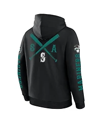 Fanatics Men's Black Seattle Mariners Big City Legacy Fleece Pullover Hoodie
