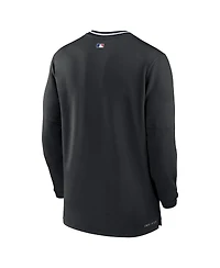 Nike Men's Black Los Angeles Dodgers Authentic Collection Performance Half-Zip Top
