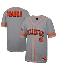 Colosseum Men's Gray Syracuse Orange Free Spirited Baseball Jersey