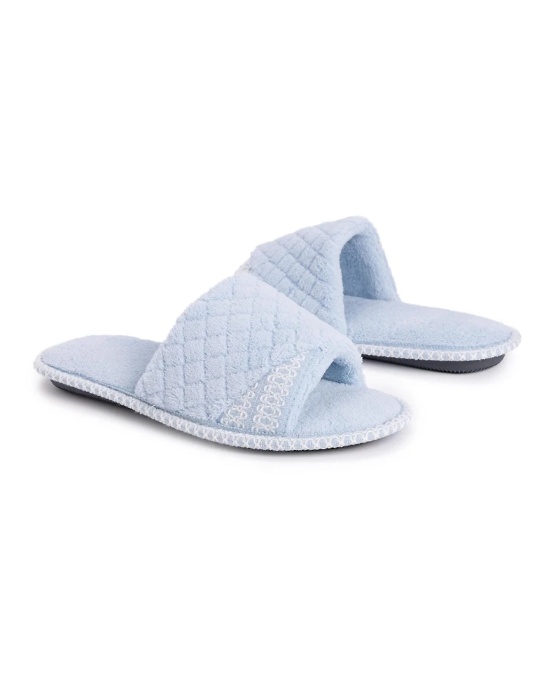 Muk Luks Women's Sally Open Toe Scuff Slipper
