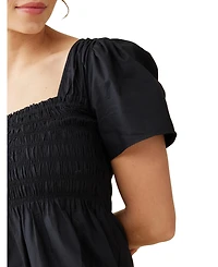 Ingrid + Isabel Maternity Gwen Smocked Woven Top