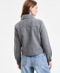 Steve Madden Women's Collared Button-Front Jacket