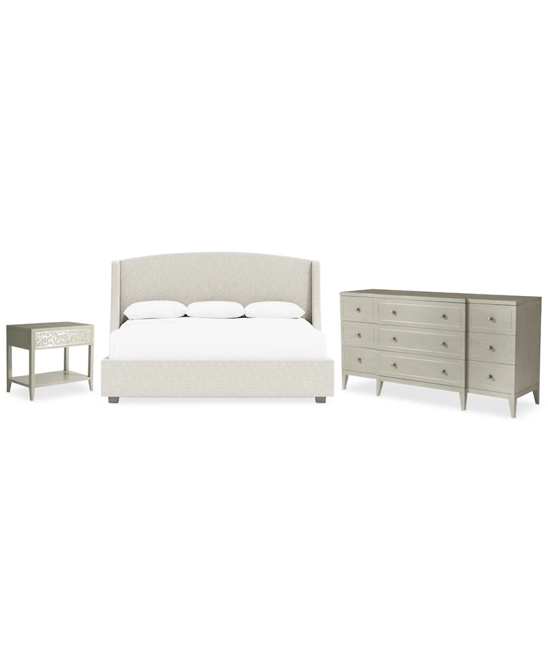 Cornelia 3-Pc. California King Set (Bed, Dresser & Accent Nightstand)