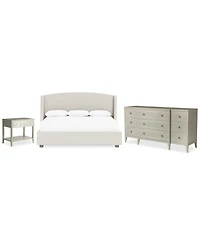 Cornelia 3-Pc. California King Set (Bed, Dresser & Accent Nightstand)