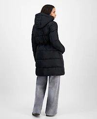 Steve Madden Women's Hooded Puffer Utility Coat