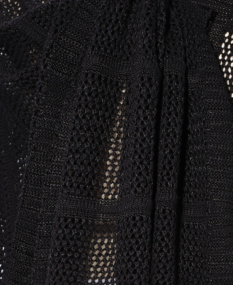 Lauren Ralph Open Knit Ruana