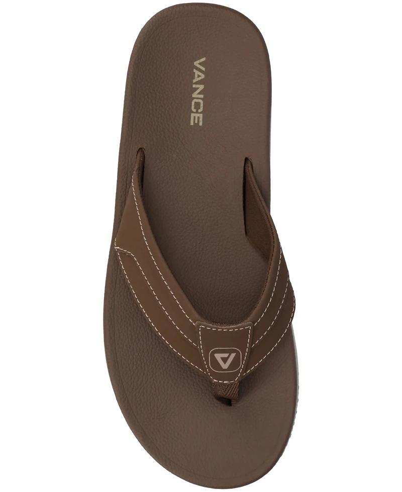 Vance Co. Men's Boyd Comfort Flexible Flip-flop Sandals
