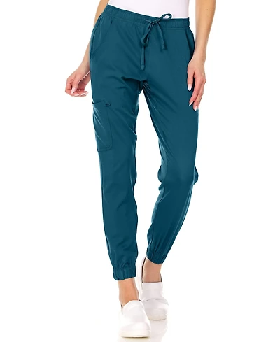Medichic Plus Leah 5-Pocket Stretch Cargo Jogger Scrub Pants Yellow 3X Large