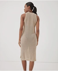 Pact Women's Beachside Linen Crochet Cover-Up