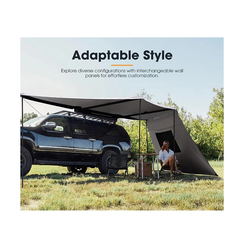 Mondave 270° Awning With Side Wall