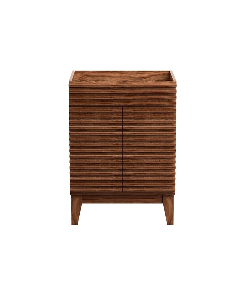 Mid-Century Freestanding Bathroom Cabinet Vanity with Storage
