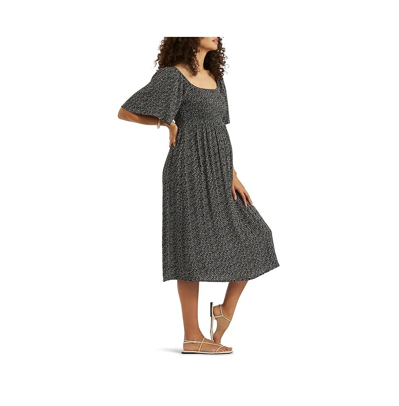 Ripe Maternity Emmy Shirred Dress