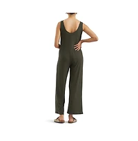 Ripe Maternity Bobby Ribbed Khaki Jumpsuit Comfortable and Stylish One-Piece Outfit