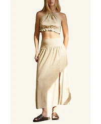 Crescent Women's Halter Skirt Set