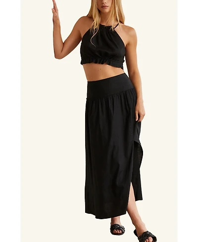 Crescent Women's Halter Skirt Set