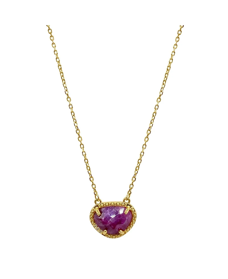 Adornia Fine Birthstone Necklace 14k Gold Vermeil