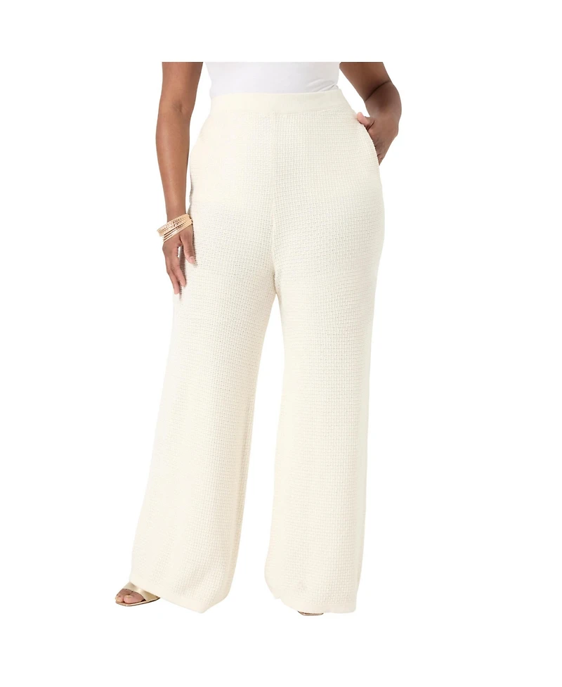 June + Vie Women's Knitted Sweater Pants