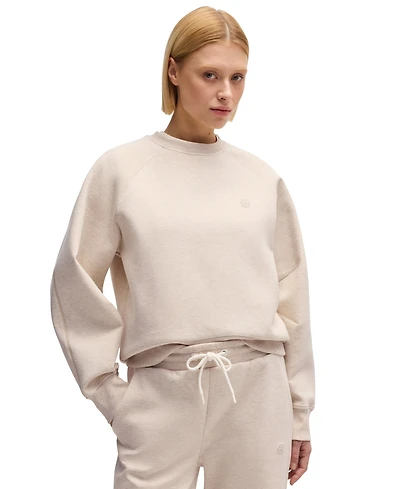 Boss by Hugo Women's Melange Cotton-Blend Sweatshirt