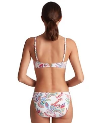 Lauren Ralph Lauren Womens Printed Twist Front Underwire Bikini Top Twist Side Hipster Bikini Bottoms