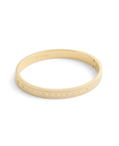 Coach Signature Faux Stone C Enamel Bangle Bracelet