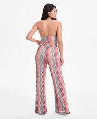 Guess Womens Fearne Knit Halter Top Wide Leg Pants