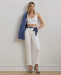 Lauren Ralph Women's High-Rise Straight Ankle Jeans