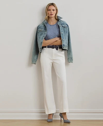 Lauren Ralph Lauren Women's Stretch Cotton Chino Flare Pants