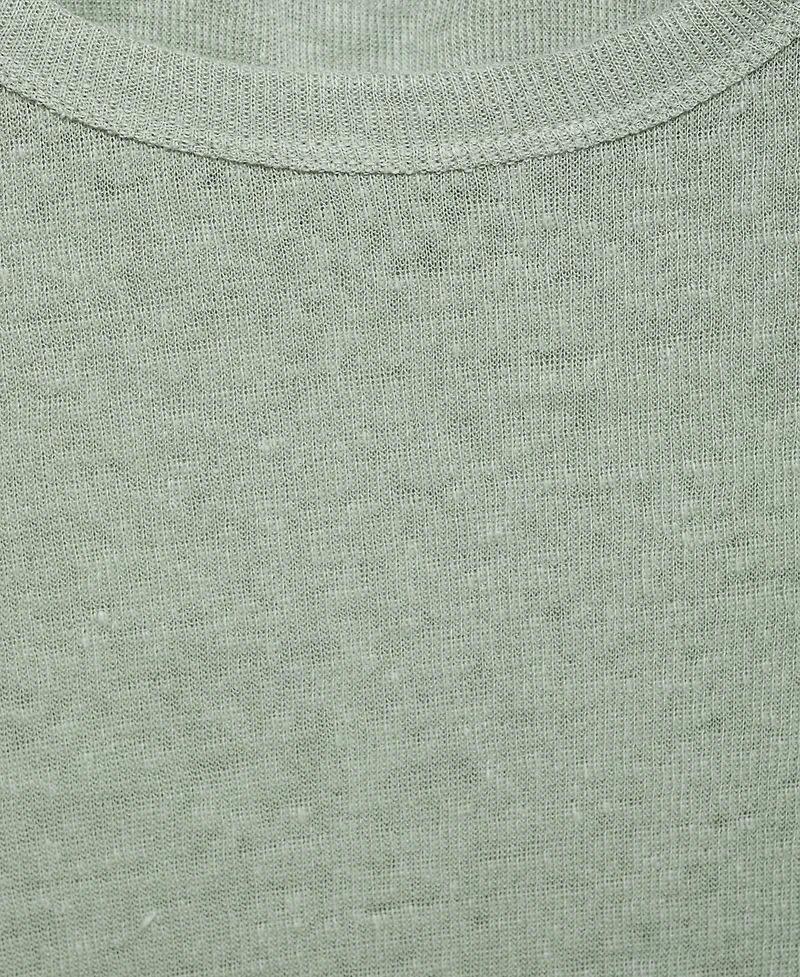 Mango Women's Short-Sleeved Linen T-Shirt